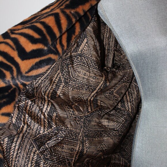 NWT Johnny Was Biya 3J Workshop JWLA Sonora  Faux Fur Jacket Long Coat - Picture 8 of 10